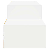 vidaXL Wand gemonteerd TV Kast Muurmontage Wit 150 x 28 x 26 cm