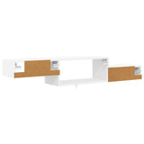 vidaXL Wand gemonteerd TV Kast Muurmontage Wit 150 x 28 x 26 cm
