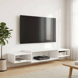 vidaXL Wand gemonteerd TV Kast Muurmontage Wit 140 x 28 x 21 cm