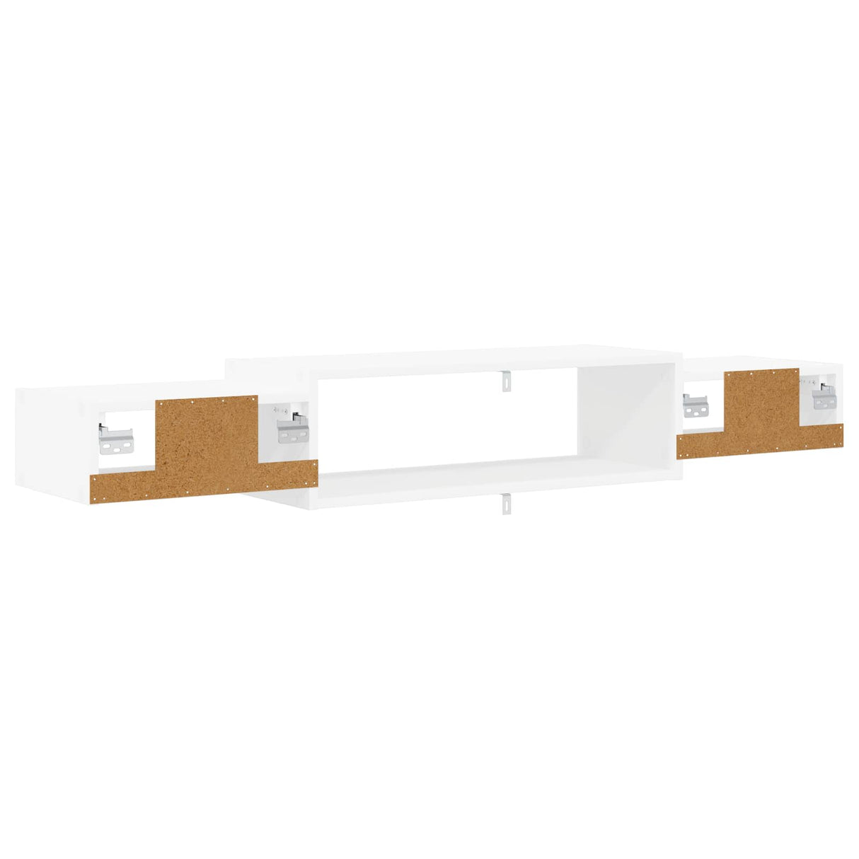 vidaXL Wand gemonteerd TV Kast Muurmontage Wit 140 x 28 x 21 cm