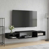 vidaXL Wand gemonteerd TV Kast Muurmontage Wit 140 x 28 x 21 cm