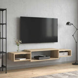 vidaXL Wand gemonteerd TV Kast Muurmontage Wit 140 x 28 x 21 cm