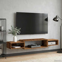 vidaXL Wand gemonteerd TV Kast Muurmontage Wit 140 x 28 x 21 cm