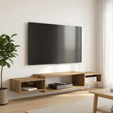 vidaXL Wand gemonteerd TV Kast Muurmontage Wit 140 x 28 x 21 cm