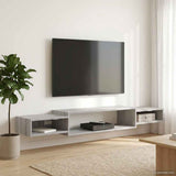 vidaXL Wand gemonteerd TV Kast Muurmontage Wit 140 x 28 x 21 cm