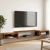vidaXL Wand gemonteerd TV Kast Muurmontage Wit 140 x 28 x 21 cm
