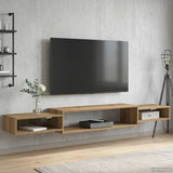 vidaXL Wand gemonteerd TV Kast Muurmontage Wit 140 x 28 x 21 cm