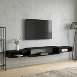 vidaXL Wand gemonteerd TV Kast Muurmontage Wit 140 x 28 x 21 cm