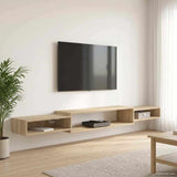 vidaXL Wand gemonteerd TV Kast Muurmontage Wit 140 x 28 x 21 cm