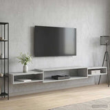 vidaXL Wand gemonteerd TV Kast Muurmontage Wit 140 x 28 x 21 cm