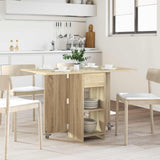 vidaXL Eettafel 115 x 70 x 75 cm Bewerkt hout Wit Rechthoekig