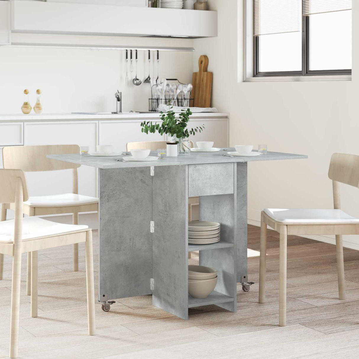 vidaXL Eettafel 115 x 70 x 75 cm Bewerkt hout Wit Rechthoekig