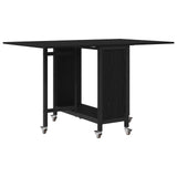 vidaXL Vouwbare eettafel met wieltjes 130 x 80 x 76,5 cm Bewerkt hout