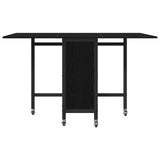 vidaXL Vouwbare eettafel met wieltjes 130 x 80 x 76,5 cm Bewerkt hout