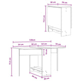 vidaXL Dining Table 138 x 70 x 73.5 cm Engineered Wood White Rectangular