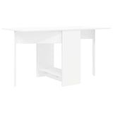 vidaXL Dining Table 138 x 70 x 73.5 cm Engineered Wood White Rectangular