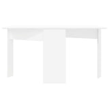 vidaXL Dining Table 138 x 70 x 73.5 cm Engineered Wood White Rectangular