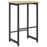 vidaXL Barkruk Zwart eiken 40 x 32 x 74 cm Bewerkt hout