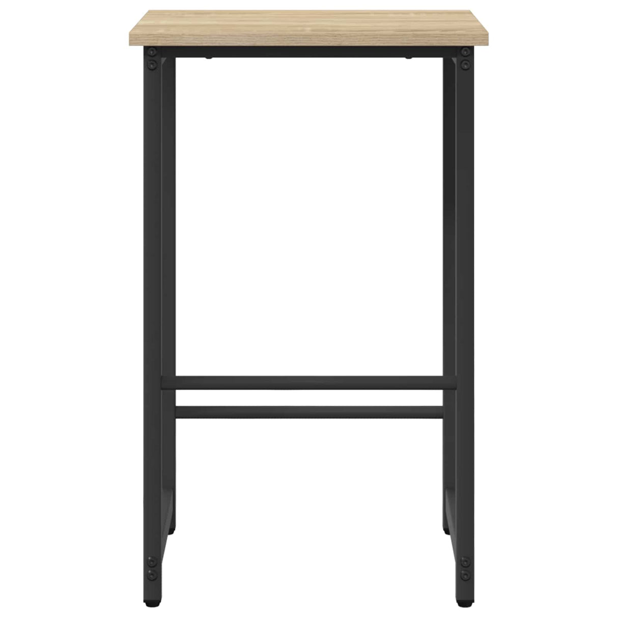vidaXL Barkruk Zwart eiken 40 x 32 x 74 cm Bewerkt hout