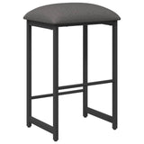 vidaXL Barkruk Donkergrijs 40 x 32 x 74 cm Bewerkt hout