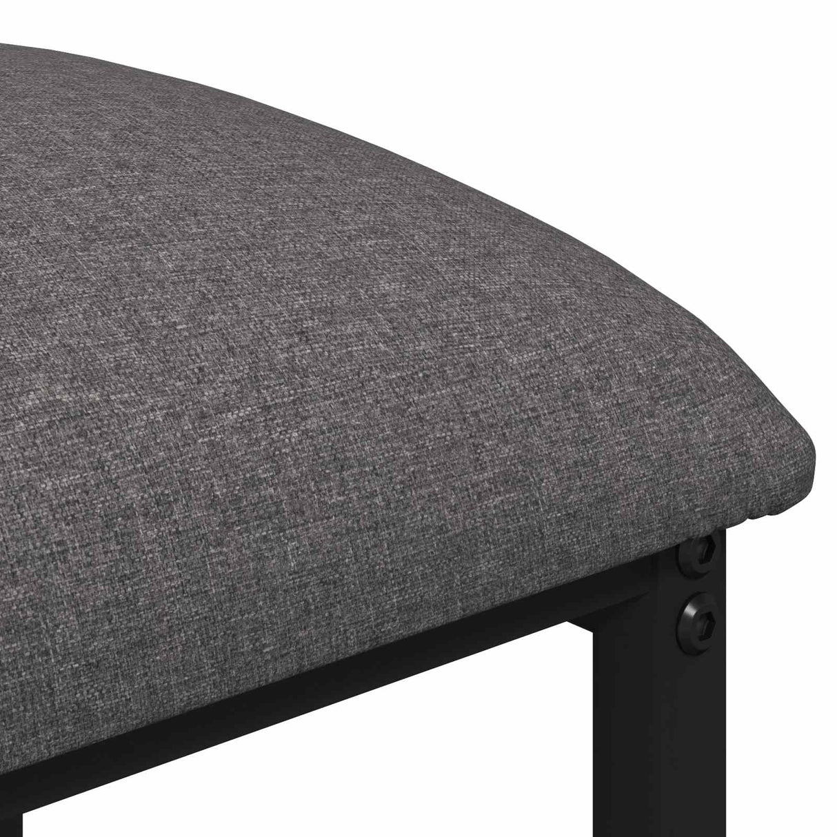 vidaXL Barkruk Donkergrijs 40 x 32 x 74 cm Bewerkt hout