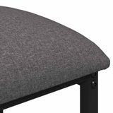 vidaXL Barkruk Donkergrijs 40 x 32 x 74 cm Bewerkt hout