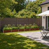 vidaXL Verhoogde Tuinbak Zilverkleurig 160 x 40 x 55 cm gegalvaniseerd