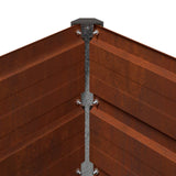 vidaXL Verhoogde Tuinbak Zilverkleurig 160 x 40 x 55 cm gegalvaniseerd