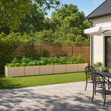 vidaXL Verhoogde Tuinbak Zilverkleurig 160 x 40 x 55 cm gegalvaniseerd