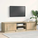 vidaXL Tv-meubel 140x40x35,5 cm bewerkt hout wit