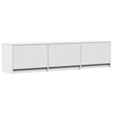 vidaXL TV Kast met LED met lade Wit 165 x 34 x 40 cm Bewerkt hout