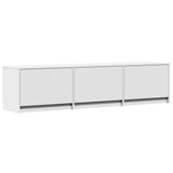 vidaXL TV Kast met LED met lade Wit 165 x 34 x 40 cm Bewerkt hout