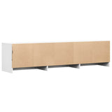 vidaXL TV Kast met LED met lade Wit 165 x 34 x 40 cm Bewerkt hout