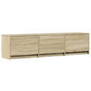 vidaXL TV Kast met LED met lade Wit 165 x 34 x 40 cm Bewerkt hout