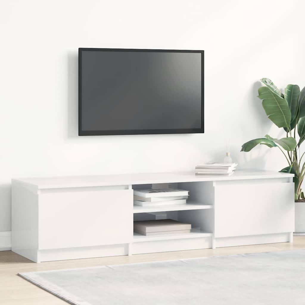 vidaXL Tv-meubel 140x40x35,5 cm bewerkt hout wit