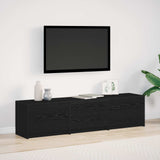 vidaXL TV Kast met LED met lade Wit 165 x 34 x 40 cm Bewerkt hout