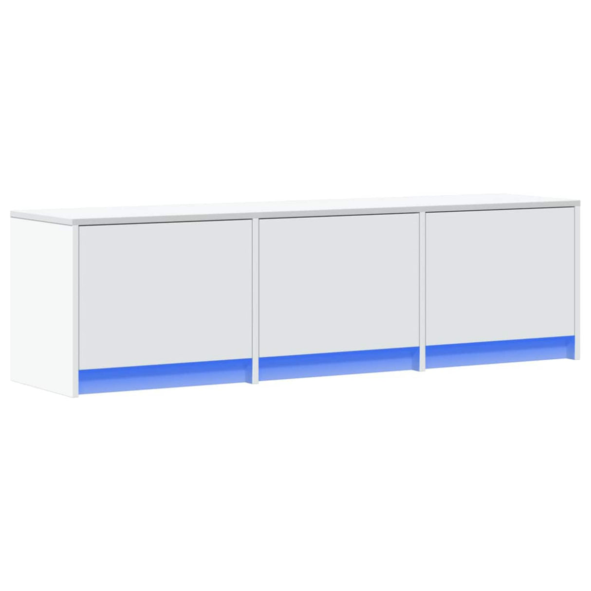 vidaXL TV Kast met LED met lade Wit 165 x 34 x 40 cm Bewerkt hout