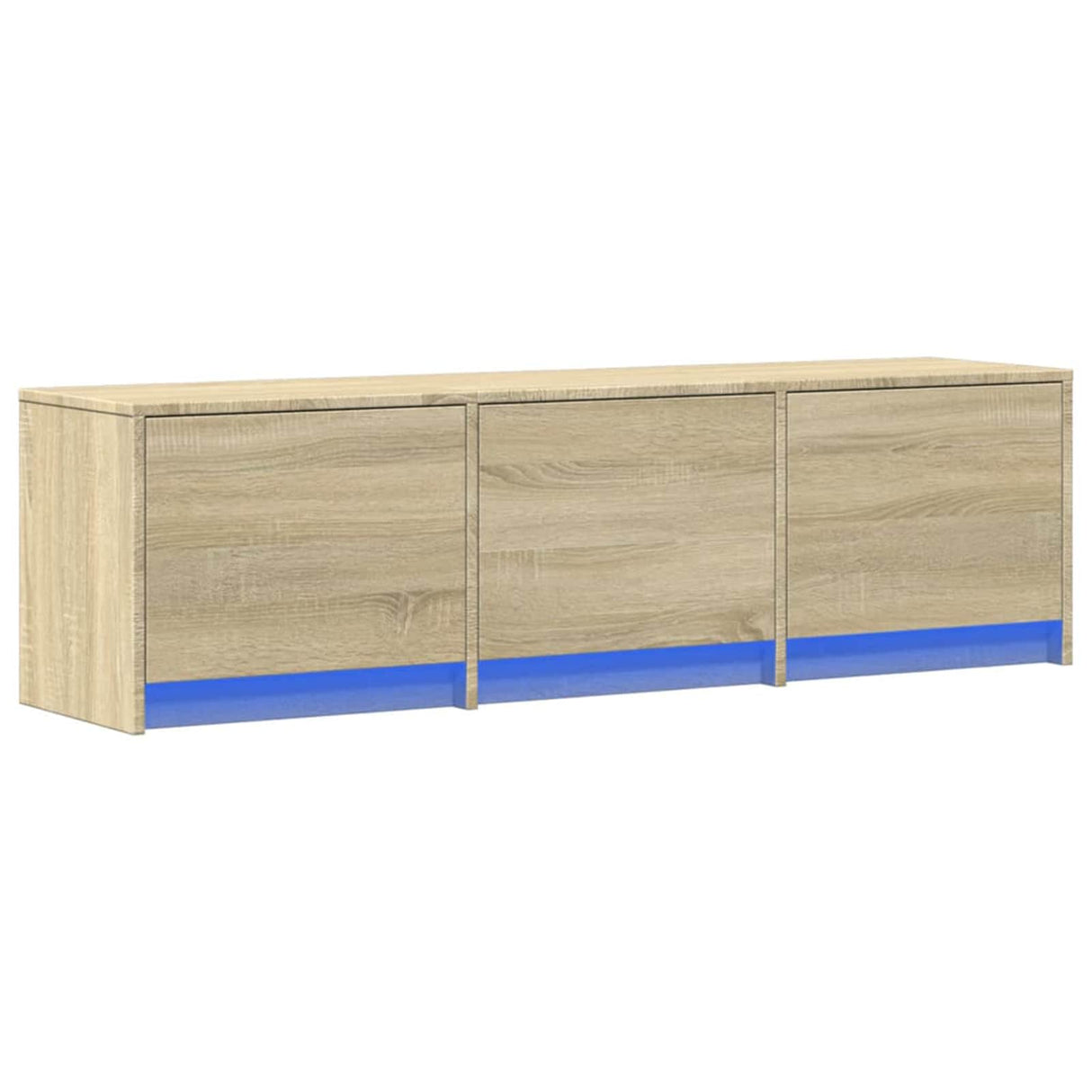 vidaXL TV Kast met LED met lade Wit 165 x 34 x 40 cm Bewerkt hout