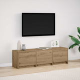 vidaXL TV Kast met LED met lade Wit 165 x 34 x 40 cm Bewerkt hout