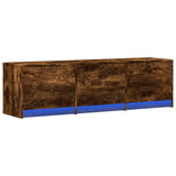 vidaXL TV Kast met LED met lade Wit 165 x 34 x 40 cm Bewerkt hout