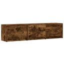 vidaXL TV Kast met LED met lade Wit 165 x 34 x 40 cm Bewerkt hout