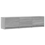 vidaXL TV Kast met LED met lade Wit 165 x 34 x 40 cm Bewerkt hout