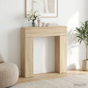 vidaXL Haardombouw Wit 102 x 18 x 100,5 cm Bewerkt hout