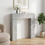 vidaXL Haardombouw Wit 102 x 18 x 100,5 cm Bewerkt hout