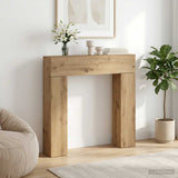 vidaXL Haardombouw Wit 102 x 18 x 100,5 cm Bewerkt hout