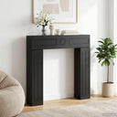 vidaXL Haardombouw Wit 102 x 18 x 100,5 cm Bewerkt hout