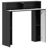 vidaXL Haardombouw Wit 102 x 18 x 100,5 cm Bewerkt hout