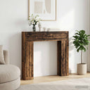 vidaXL Haardombouw Wit 102 x 18 x 100,5 cm Bewerkt hout