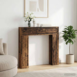 vidaXL Haardombouw Wit 102 x 18 x 100,5 cm Bewerkt hout