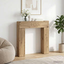 vidaXL Haardombouw Wit 102 x 18 x 100,5 cm Bewerkt hout